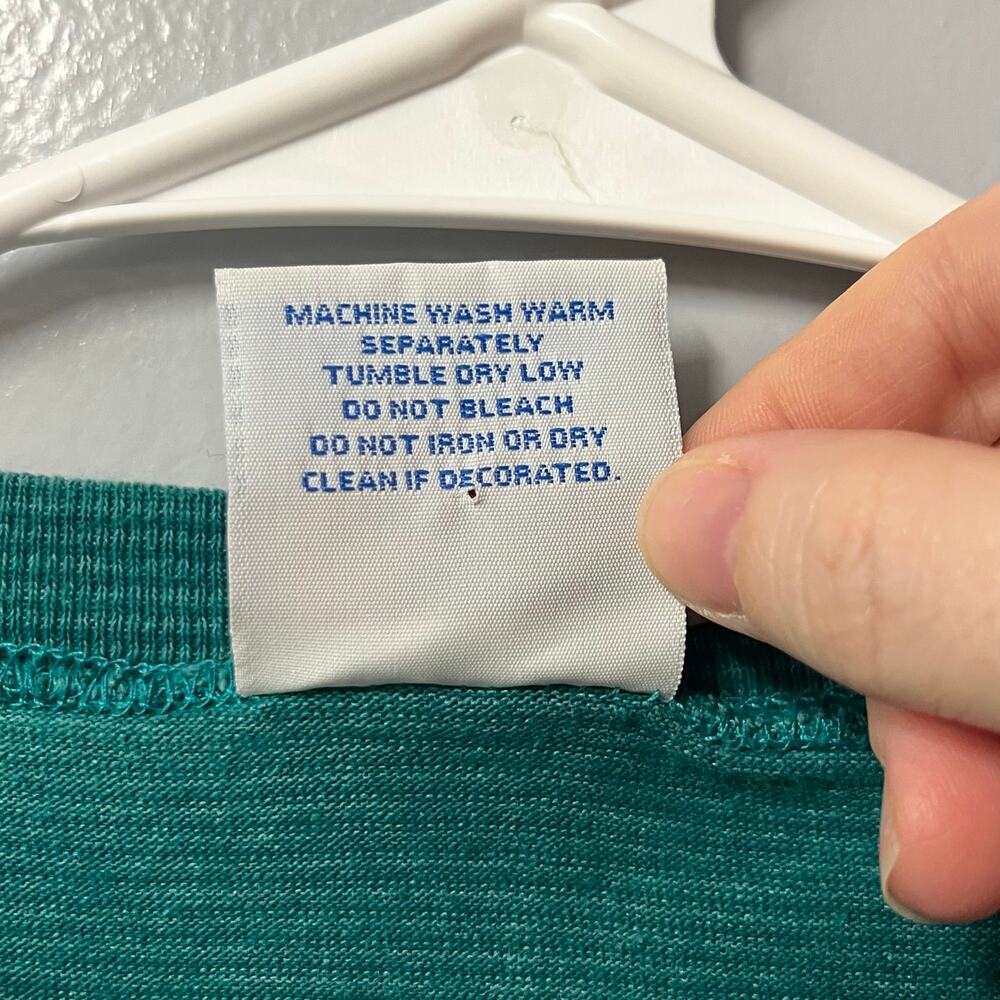 vtg vermont protect our forests carol hagen design 90s size large cotton poly - Picture 8 of 8
